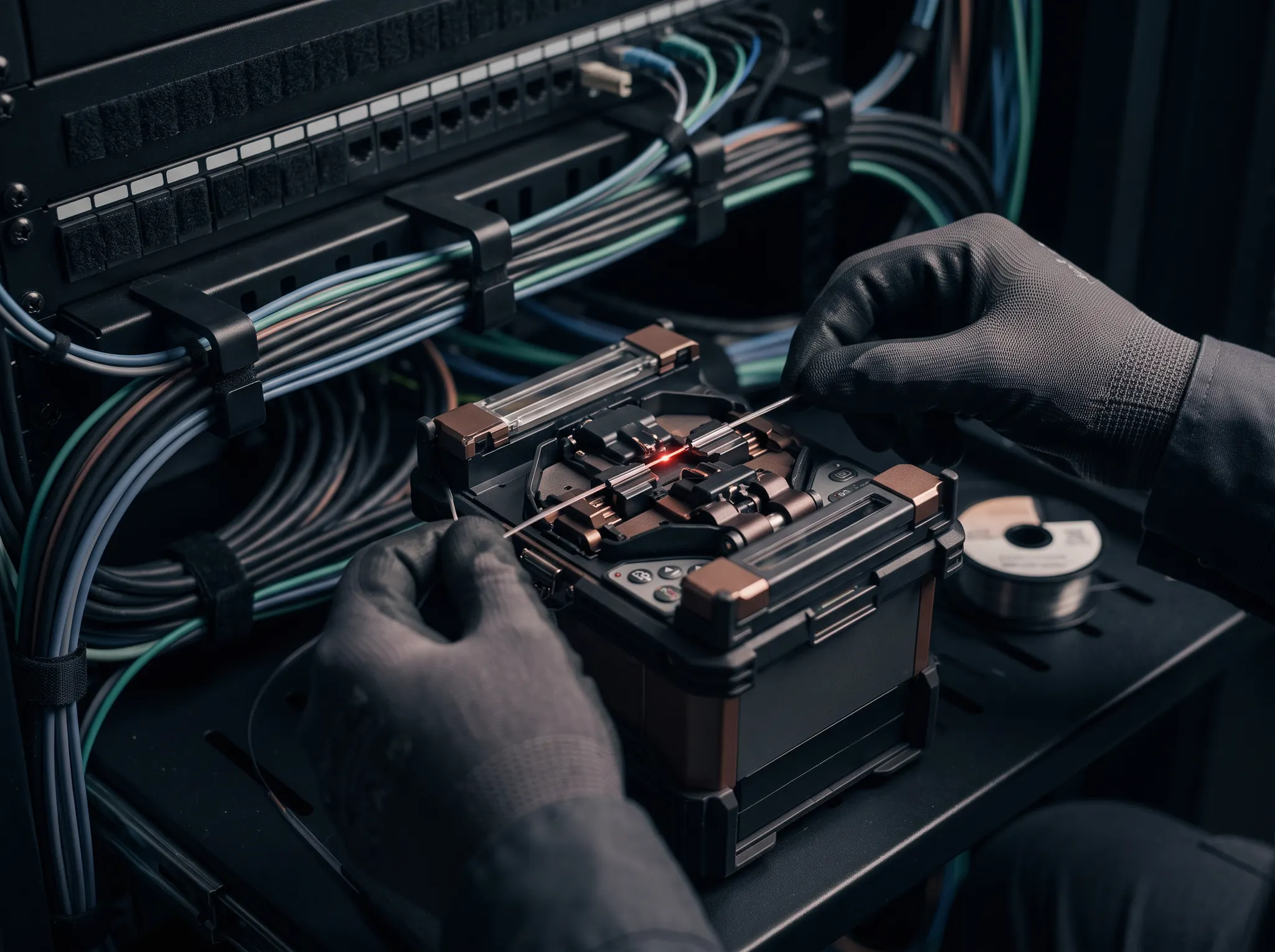 Illustrative fiber optic engineering work